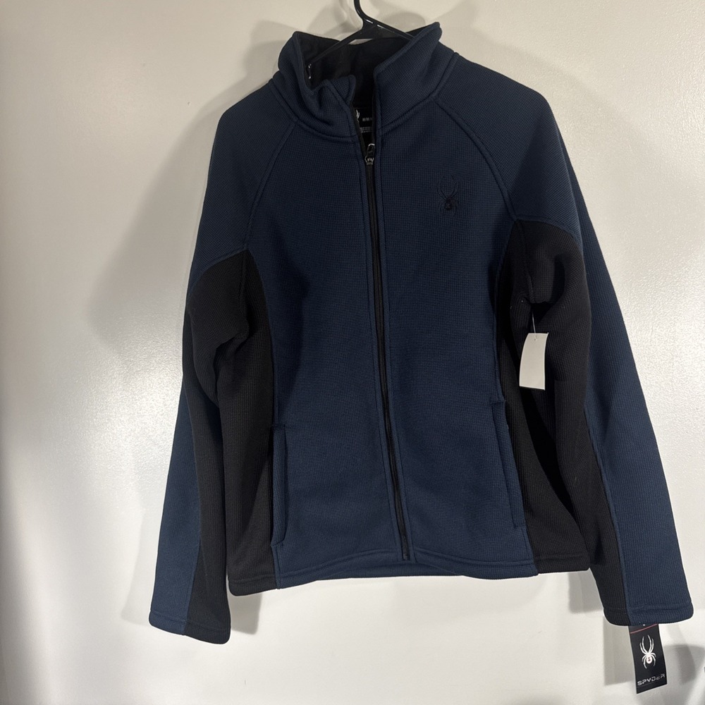 Spyder‎ Men's Jacket Blue And Black Full Zip New NWT Size M Medium